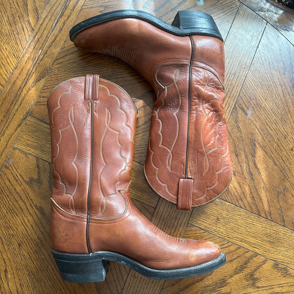 Tony Lama Men’s Leather Cowboy Boots